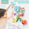 AMCHSURI Toddler Bath Toys, Bathtub Toys for Kids Ages 2-4 4-8 Year Old Boys Girls, Shower Wall Toys with Pipes and Valves That Toddlers with Interactive Features for Cognitive Development