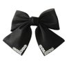 JKQBUX French organza hair bow clip Fashion crystal Bow Barrettes Hair Bow Clip Hair Accessories for Women Girl Wedding Party Christmas 1PC