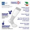 Travelsox TSS6000 The Original Patented Graduated Compression Performance Travel & Dress Socks With DryStat OTC Pairs Black, Medium