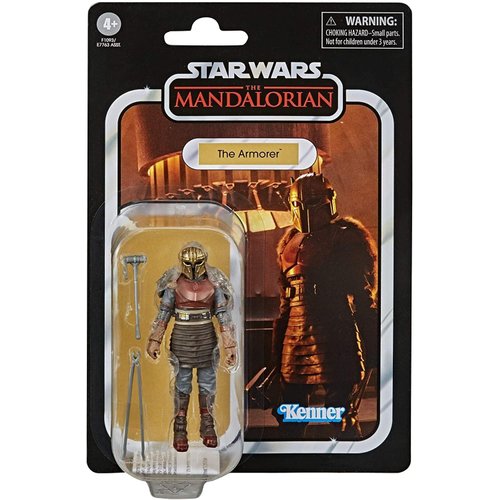 STAR WARS The Vintage Collection The Armorer Toy, 3.75-Inch-Scale The Mandalorian Action Figure, Toys for Kids Ages 4 and Up, Brown