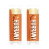 Hurraw! Orange Lip Balm, 2 Pack: Organic, Certified Vegan, Cruelty and Gluten Free. Non-GMO, 100% Natural Ingredients. Bee, Shea, Soy and Palm Free. Made in USA