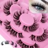 Natural Cluster Lashes 3D False Eyelashes Wispy Individual Lashes Natural Look Faux Mink Lashes that Look Like Extensions by Focipeysa