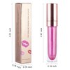 evpct 1Pcs Pink Pearlescent Chameleon Shimmer Glitter Lipstick Lip Gloss, Long Lasting Waterproof Glitter Metallic Sparkly Glossy Lip Gloss Tint Liquid Lipsticks Set Lip Stain Makeup for Women