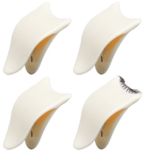 4 Pcs False Eyelash Applicator Tool, Portable Lash Clip Applicator Plastic Lash Buddy Tool False Eyelash Clip for Wear Eyelashes and Lash Extensions, Makeup Tools Eyelash Applicator for False Lashes