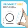 HOYOLS Soft Thick Seamless Soft Hair Ties, Ponytail Scrunchies Head Bands No Damage Crease for Women Girls Kids Ponytail Holder 100 Pieces (Brunette Brown Set)