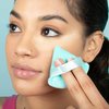 Freeman Mother Puffer Powder Puff 8 Count Set, Makeup Puffs For Pressed or Loose Powder, Velvet Material, Cloud Skin, Triangle Powder Puffs With Finger Band For Setting & Baking, Vegan & Cruelty-Free
