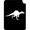 Dinosaur Body Art Glitter Makeup Tattoo Stencil- 5 Pack (Spinosaurus)