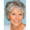 SEVENCOLORS Short Grey Wigs for White Women Layered Mixed Silver Curly Wigs with White Bangs Grandma Synthetic Hair Gray Wigs for Older Women