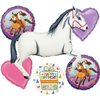 Spirit Horses Riding Free Birthday Party Supplies White Horse Balloon Bouquet Decorations