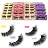 24 Pairs Cross Fluffy False Eyelashes 4 Style Natural Look Volume Lashes Handmade Full Strip Dramatic 3D Lashes Makeup At home