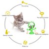Pet Toy, Rotation Cat Puzzle Toy Food Leakage Pet Cat Leaking Toy Interactive Cat Toys Pet Toy, Ferris Wheel Food Dispensing Pet Slow Feeder Toy with Automatic 360° Turntable for Pet Trainer (Green)