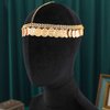 Aukmla Coins Head Chain Gold Sequin Headpiece Hair Chains Festival Costume Headband Hair Accessories for Women and Girls