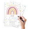 ANYEMW 4x6 Rainbow Birthday Invitations, Rainbow Party, Rainbow Party Decorations Favors Supplies, Birthday Party Invitations For Boys Girls, 20 Cards with 20 Envelopes.(64)