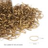 Hoyols Hair Bands Hair Ties Elastic Rubber Bands Ponytail Mini Soft for Women Girl 1000 Piece Pack Golden Color (Gold Metal) TPR