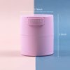 AUEAR, Eyelash Glue Storage Tank Lash Extension Organizers Activated Carbon Sealed Storage Jar Leak Proof Container Cylinder (Pink)