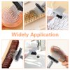 2-in-1 Comb Cleaning Tool, Hair Brush Cleaner, Mini Hair Brush Remover Rake Comb Cleaning Brush Hair Dirt Remove Instrument for Removing Hairs Dust Dirt Lint Home Salon(Grey)