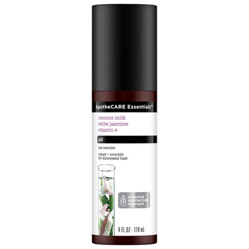 ApotheCARE Essentials The Mender Hair repair Oil, Coconut Milk, White Jasmine, Vitamin E, 4 oz