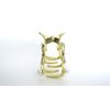 Generic Small/medium gold metal pearl and crystal bow shaped hair claw clip