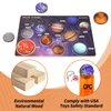 BLAZPATH Solar System Planet Space Wooden Puzzle Toys for Kids 3-5, Toddler Montessori Educational Planet Name Match Board Game, Baby Outer Space Sensory Toy, Preschool Science Learning Activities