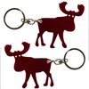 Blue MOOSE Keychain Bottle Opener - Blank - Black Blue Green Purple or Red - 1-100 Packs