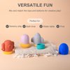 Freshill Silicone Baby Bath Toy Set for Infants 6-12 Months, Bathtub Toys for Toddlers 1-3,Mold Free Squirty Pool Toy, Dishwasher Safe 4 Pack