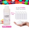 Arison Eyelash Eyelash Extension Shampoo 600ml / Eyelid Foaming Cleanser/Wash for Extensions and Natural Lashes/Paraben & Sulfate Free Safe Makeup & / Professional & Self Use (Bubble Gum)