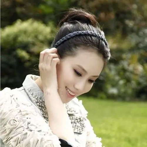 Ruihfas 4 Pieces Elegant Beaded Crystal Headband Bead Hair Band Hair Hoop Accessories for Women Girls