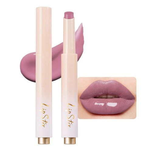 Kaely Morganite Moisturizing Lipstick Glossy Tinted Lip Balm,Long Lasting Non-Stick Lip Gloss Cute Makeup,Lip Tint Stain Glow Korean,High-gloss for Plumper Looking Lips,Vegan,02