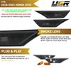REVi MotorWerks DEPO Smoke Lens Front Bumper Side Marker Light Set + Amber Bulbs Included Compatible with 2016-2021 10th Gen Honda Civic 2D/4D/5D