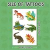 144PCS Reptile Party Favors Reptile Temporary Tattoos Alligator Lizard Gecko Snake Turtle Themed Tattoos Stickers for Kids Reptile Party Supplies Decorations Jungle Gift Classroom Prize Rewards