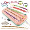 Yolscue Friendship Bracelet Making Kit for Girls,Bracelet Kit Toys,Arts and Crafts for Kids Age 7-12,Best Birthday Gifts Ideas for Ages 7,8,9,10,11,12 Year Old,Kids Bracelet String Toys Set (Pink)