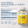SOLARAY Calcium & Magnesium Citrate with Vitamin D-2, 1:1 Ratio for Healthy Bones, Teeth, Muscle & Nervous System Function High Absorption 180 Count