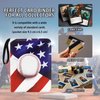 Baseball Card Binder 4-Pocket American Baseballcard Holder Album 400 Pockets Trading Gamecards Holder Zipper Binder for Sport Cards Collection Birthday Gift