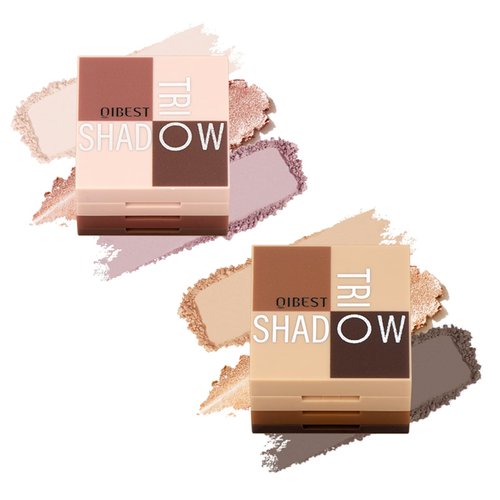 ZAMANIYA Shadow Blocks Eyeshadow Palette, Stacked Eye Shadow Trio, 2 PCS (01 Springtime & 02 Maple Leaf)