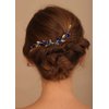 Denifery Blue Hair Comb Sapphire Color Hair Comb Blue and White Hair Comb Darc Blue Hair Comb Bridal Hair Comb Blue Hair Accessories