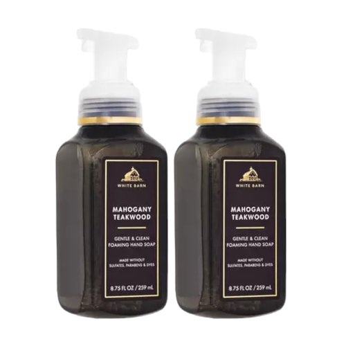 Bath and Body Works Gentle Foaming Hand Soap 8.75 Ounce 2-Pack (Mahogany Teakwood)
