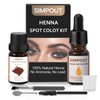 Simpout Henna Hair - Pure Natural Hair Color, Water and Smudge Proof, Professional at Home and Salon, Easy to Use (Brown)
