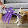 Mr Mower Parts Daisy Dog Toys Squeaky Dog Toys Octopus Dog Toys, Durable Chew Toys 12" Plush Octopus Dog Toy with Crinkle Paper and Squeaky Inside, No Stuffing Dog Toys for Indoor Dog
