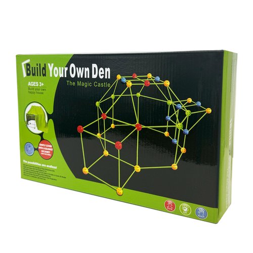 GemPrime Kids Fort Building Kit, 155 Pcs STEM Construction Kid Toys for Creative Play, Indoor & Outdoor Toys for Boys and Girls, Educational DIY Building Set