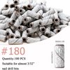 ERUIKA 100pcs Nail Drill Bits Small Sanding Bands with Upgrade 3.1mm Mandrel Bit,180 Fine Grit Nail File Sanding Bands for Acrylic Nails Gel Removing Shaping Manicures and Pedicure(Zebra, 180 Grit)