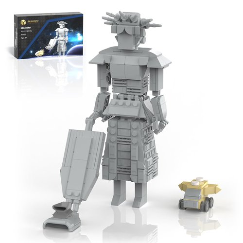 Mega Maid Spaceball I Creative Building Set with Mini Eagle 5, Space Movie Car Robot Model Building Kit Compatible with Lego, Christmas Birthday Toy Gift for Fans Teens Kids 8+