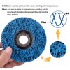 S SATC Strip Discs 5PCS Bule Stripping Wheel 4-1/2" x 7/8" Fit Angle Grinder Clean and Remove Paint Rust and Oxidation