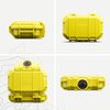 Evergreen 52 Waterproof Dry Box Protective Case - Travel Safe/Mil Spec/USA Made - for Cameras, Camping, Fishing, Hiking, Traveling, Water Sports, Knives, Survival (Yellow)