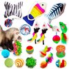 CoCoo Ferret & Cat Toy Variety Pack, Activity Set of Mylar Balls, Chew Toys, Catnip Pouches, Play Mice & Bells, Great for Persians, Maine Coons, Calicos & Tabby Cats, 20 Pcs