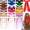 Mimorou 25 Pcs Silky Satin Hair Bows Bulk Hair Clips Bow Knot Hair Ribbon Hair Bow with Long Tails Hair Barrettes Hair Pins Ponytail Holder Accessories for Women