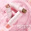 LUXAZA 3PCS Cream Blush Contour Highlighter Bronzer Stick Makeup Set for Girls and Women #HCB5 Tanned