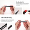DUcare Lip Brush Retractable Professional Lipstick Brush Travel Portable Vanity lip scrub brush Gloss Makeup Brush Tool (Black)