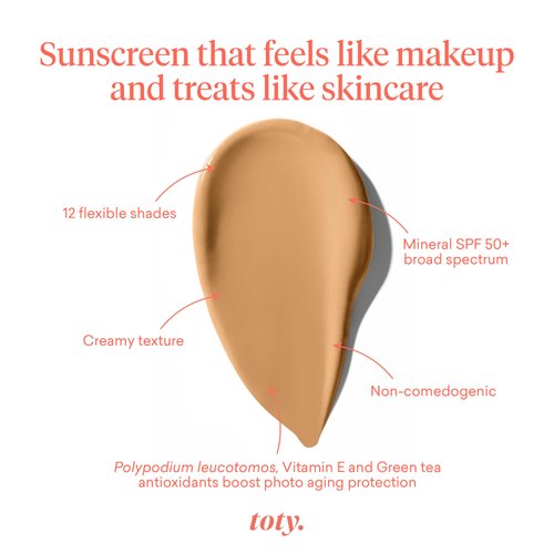 toty. - Ilumina CC Cream SPF 50+, 100% Mineral Color Correcting Cream - Medium Coverage Foundation & Broad Spectrum Sunscreen for Face - Non Comedogenic - by Sofia Vergara - 1.4 fl oz 4N SOFT TAN