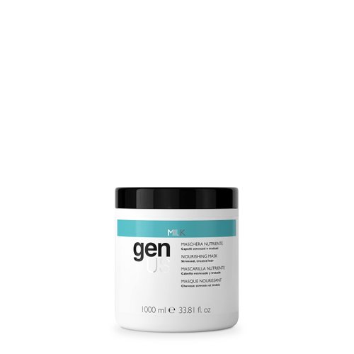 GENUS Milk Nourishing Hair Mask 1000 ml - Proteins for Treated Hair, Deep Hydration, Anti-Frizz, 1000ml