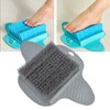 Lazy Foot Scrubbing Brush, Shower Foot Scrubber Feet Cleaner Washer Brush Foot Dead Skin Callus Remover with Nonslip Suction Cups